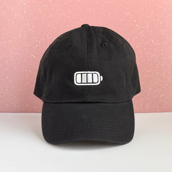 GLOW IN THE DARK FULL BATTERY AND LOW BATTERY DAD HAT