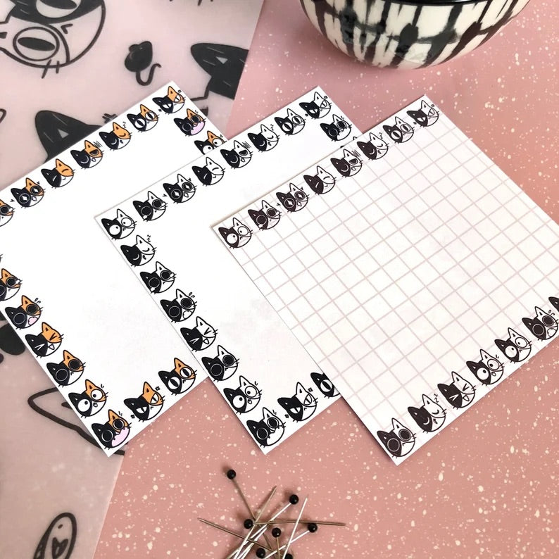 EXPRESSION CATS MEMO PADS, 50 SHEETS