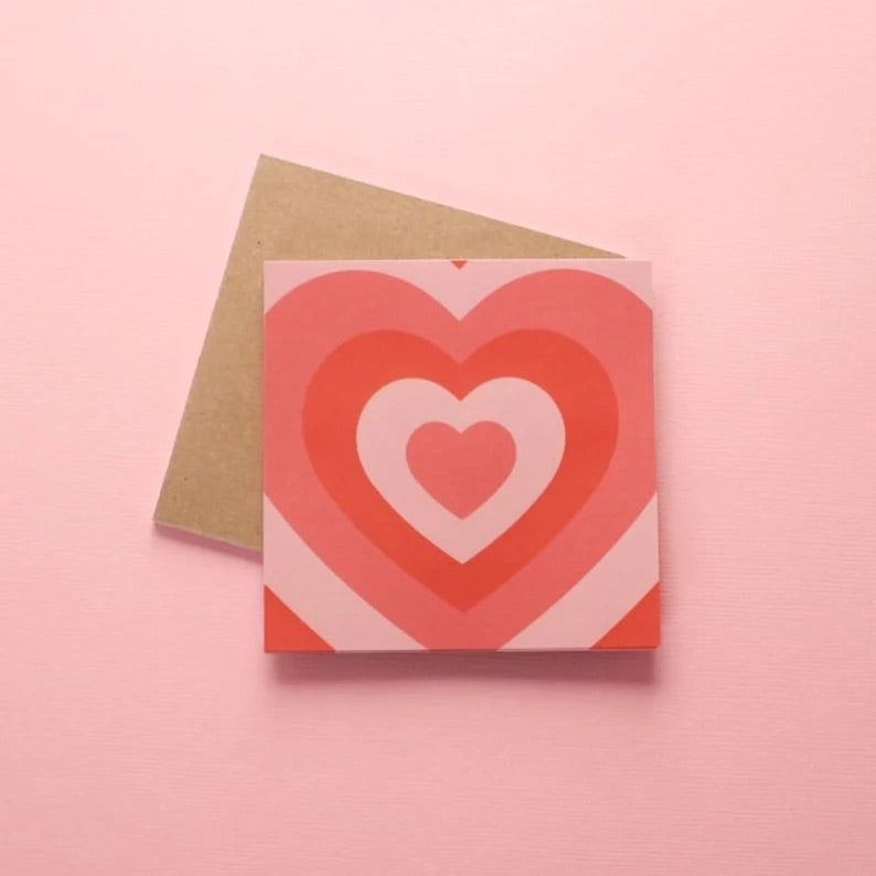 POWERPUFF PINK HEART PATTERN MEMO PAD, 50 SHEETS
