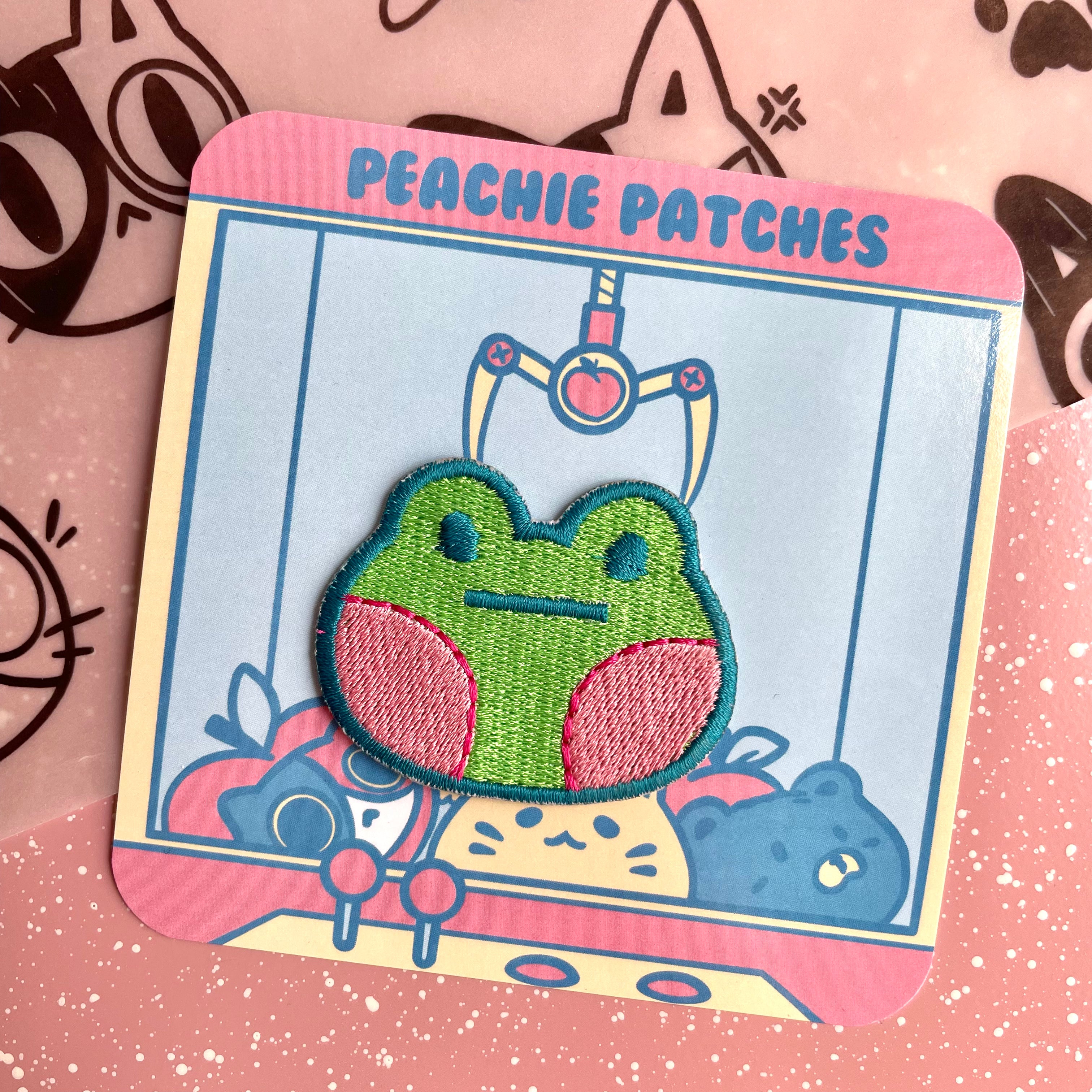 FROG EMBROIDERED IRON ON PATCH