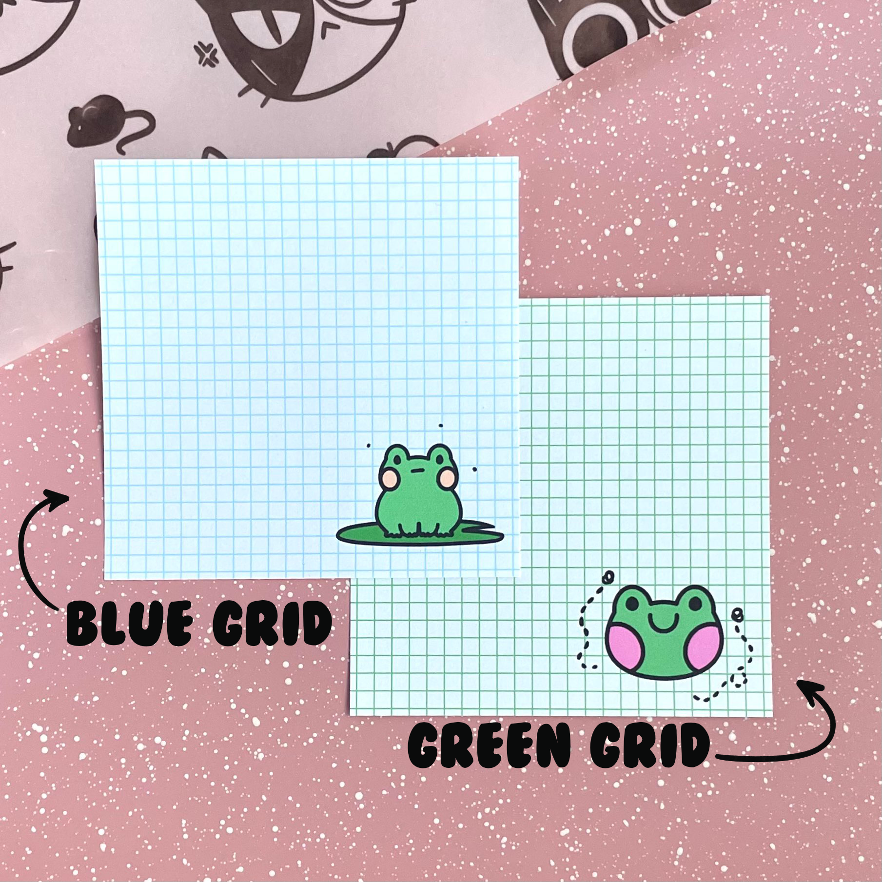 FROG THEMED MEMO PADS, 50 SHEETS